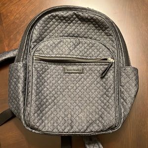 Vera Bradley Small Denim Backpack in Denim Navy